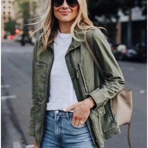 Madewell‎ Passage Lightweight Military Utility Green Jacket Size XS